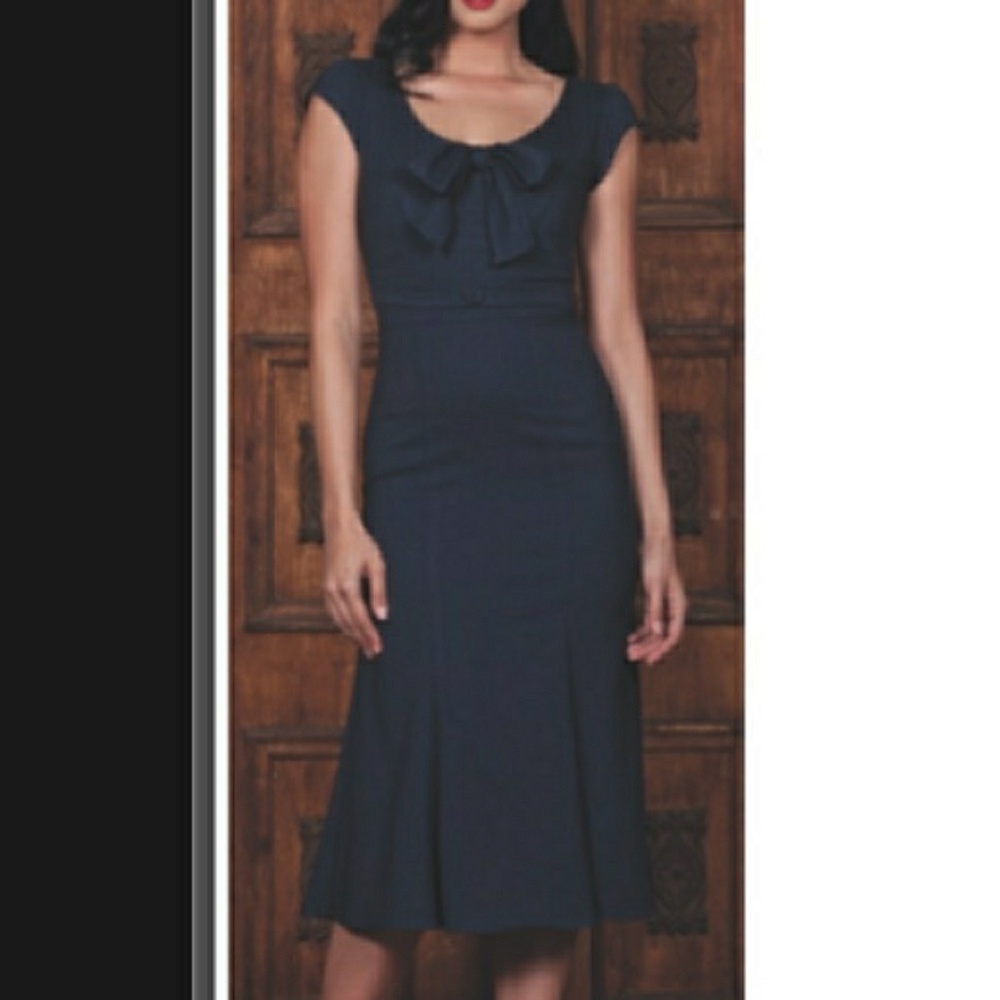 Vintage dress dark blue